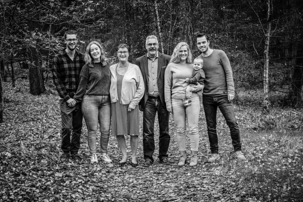 Fotoshoot met de familie