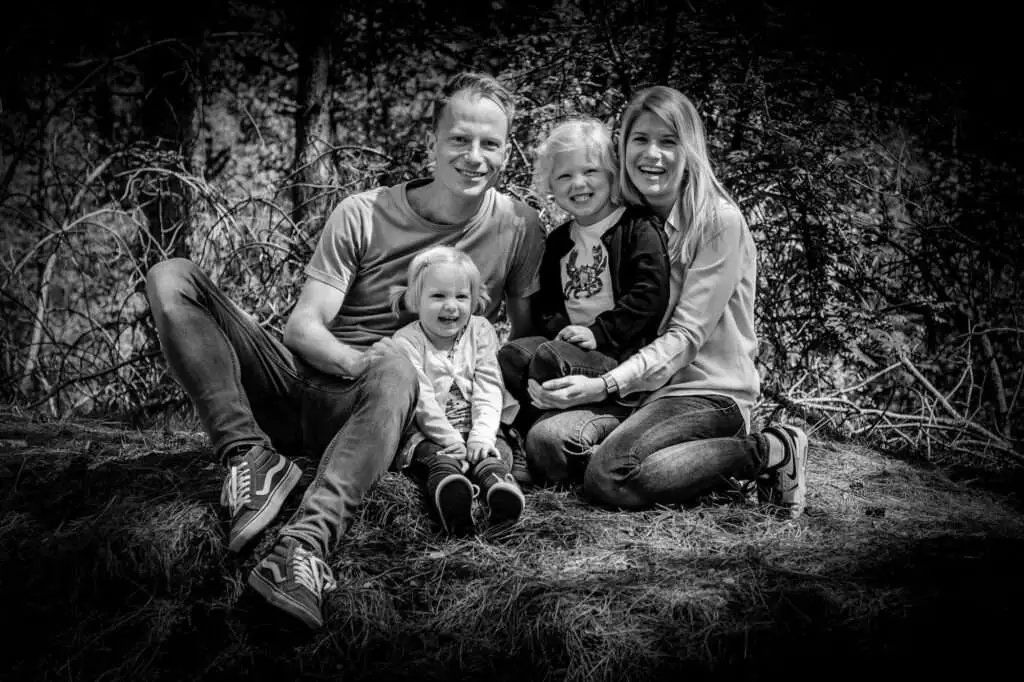 Fotoshoot met de familie