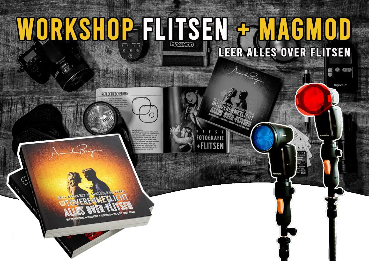 Workshop // Cursus Flitsen. Dé flits cursus die geschikt is voor alle fotografen! Leer alles over flitsen en leer ook creatief met flitslicht te fotograferen! Toepasbaar voor iedere stijl fotografie.